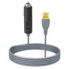 For XT60 Male to Car DC 12V 24V Power Cable Converter for Portable Power Station Charging Gray 14AWG Copper Wire