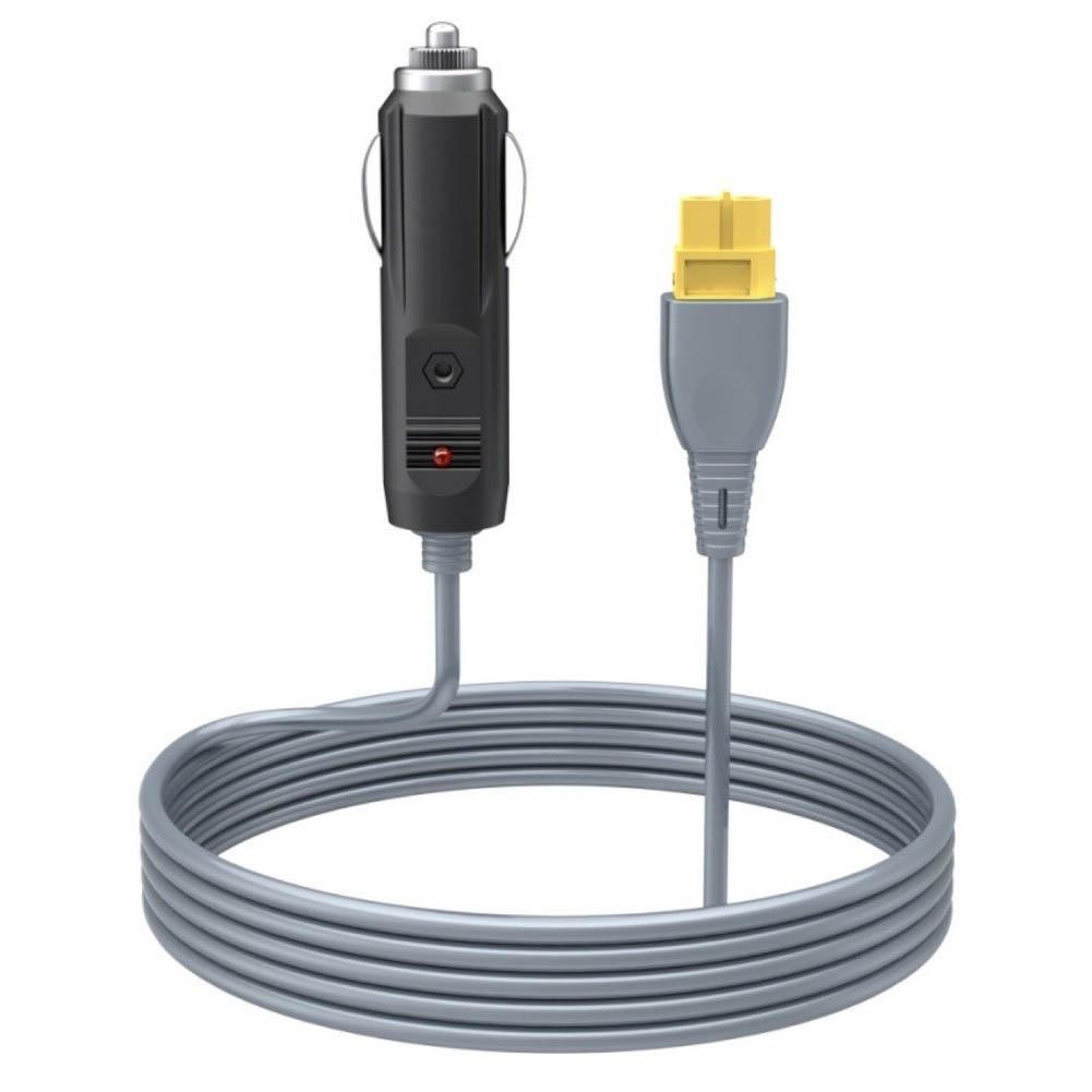 For XT60 Male to Car DC 12V 24V Power Cable Converter for Portable Power Station Charging Gray 14AWG Copper Wire