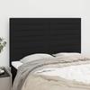 VidaXL Headboard Bedroom Furniture Bed Accessories Single Bed Heads Bed Frame Interior Black 144x5x118/128 3116472