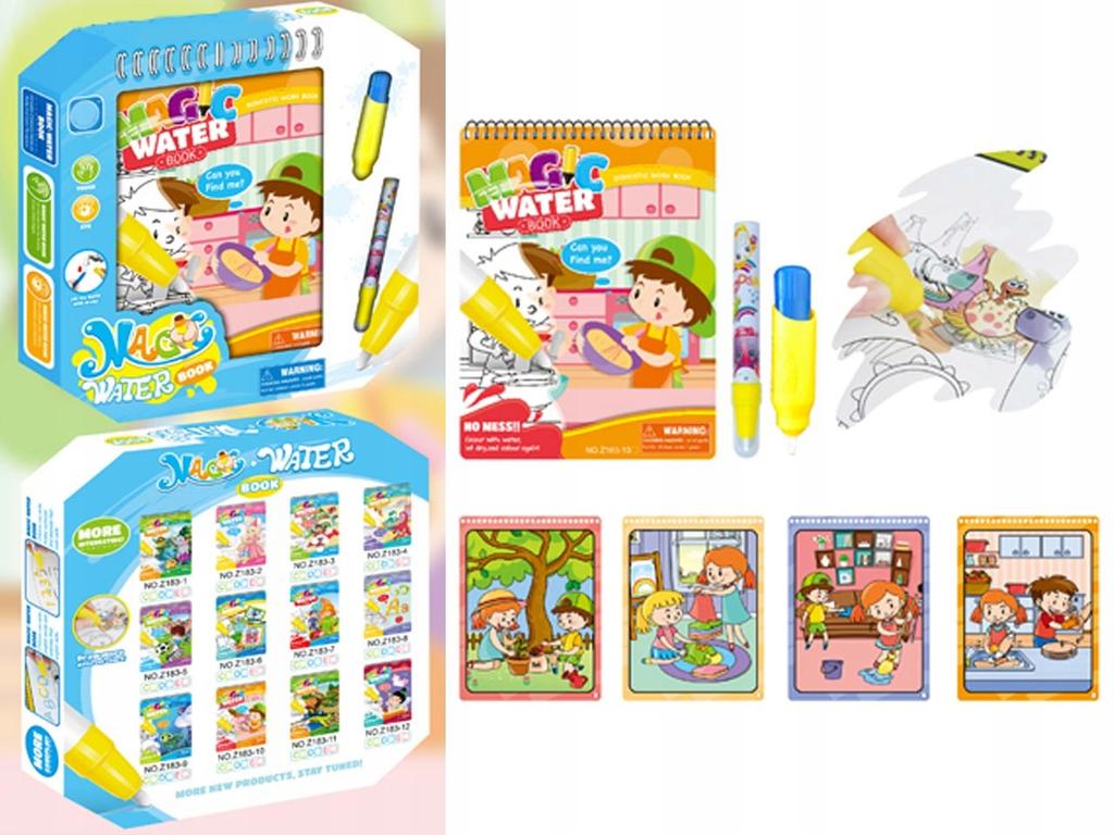 Książeczka Do Kolorowania Mazakiem Wodnym 0299