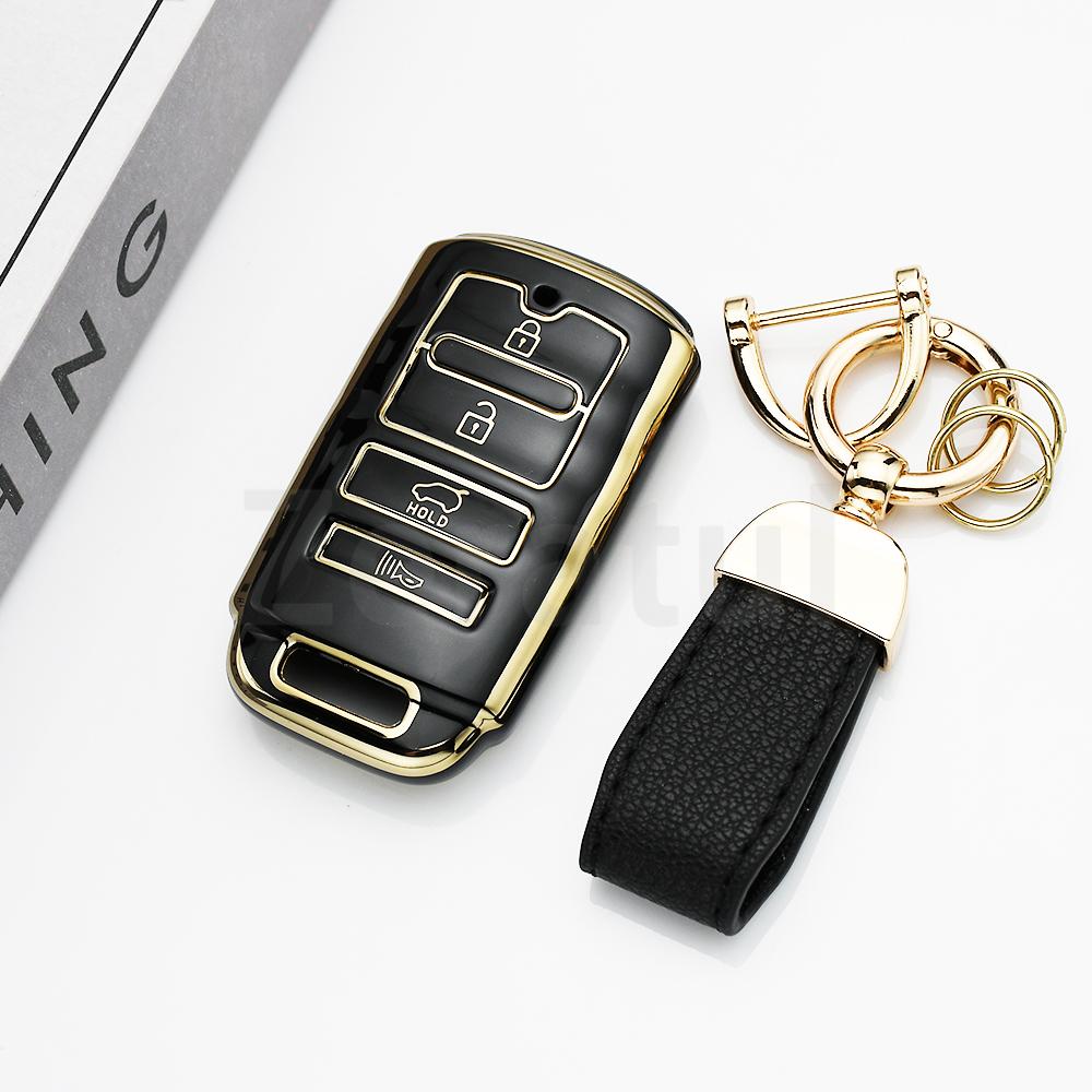 4 Buttons Tpu Keyless Auto Shell Fob Cover For Kia New K7 Cadenza K9 K7 K-04 Sorento K900 Car Key Case Holder Keychain Protector