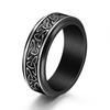 Viking Celtic Knot Stainless Steel Rotatable Ring for Men and Women