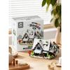 479PCS Forest Cabin Mini Building Blocks Set City Street View Greenhouse Windmill Tree House DIY Model  Birthday Gift