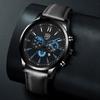 2PCS Set DEYROS Fashion Men's Watch Business Men's Leather Strap Calendar Watch Casual Men's Quartz Watch Men's Gifts