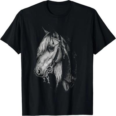 Vintage Style Western Tack Horse T-Shirt