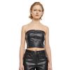 Urban Classics Womens/Ladies Synthetic Leather Bandeau Top