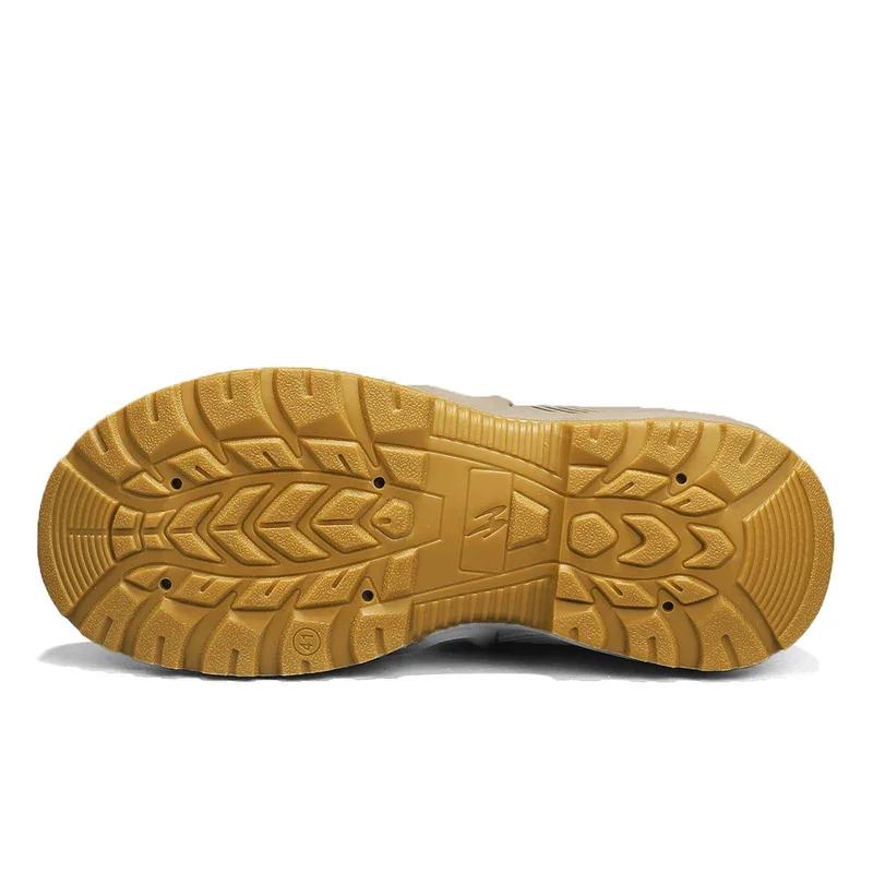 Men Tactical Boots with Straps for Combat Training Waterproof Straps Outdoor Hiking