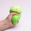 Stress Relief Simulation Cabbage Toy Anti-Anxiety Green Cabbage Squeeze Toy Stretchy Vegetable Fidget Sensory Toy Office Worker Gift