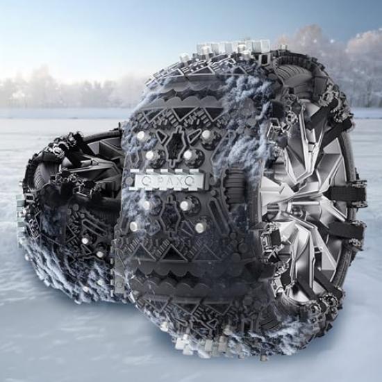 

SEALIGHT Цепи противоскольжения для легковых шин Цепи противоскольжения для шин Легкий выезд и аварийный снег Стандартный Совместимый с шириной шин Включает хранение чёрный