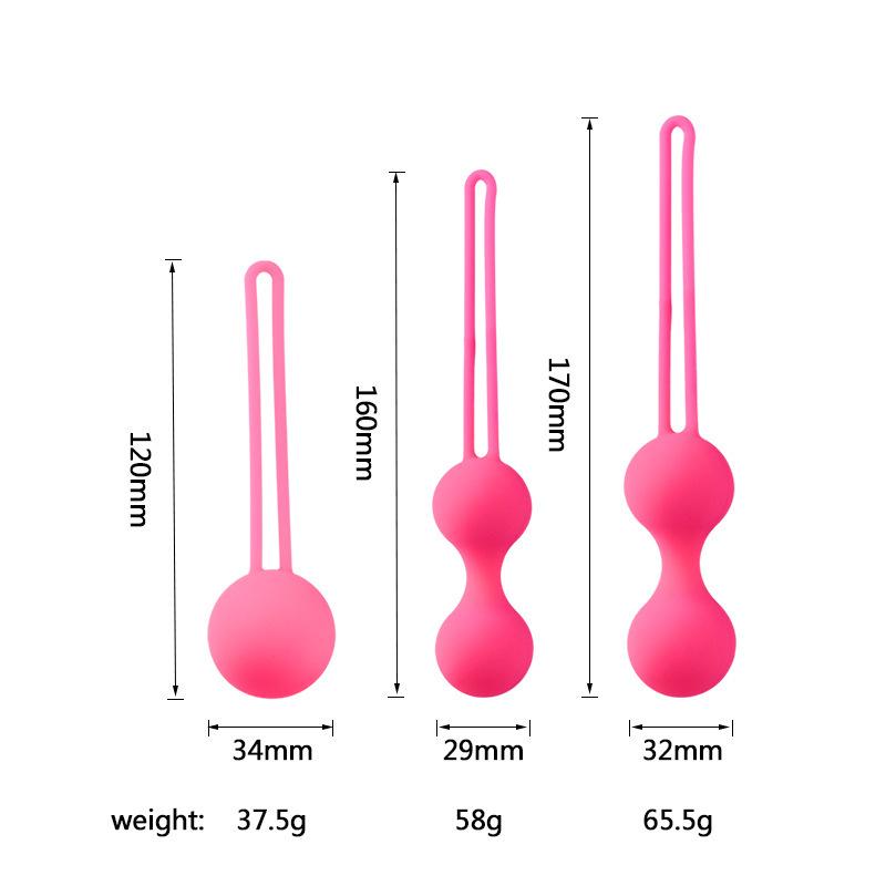 Safe Silicone Vagina Balls Vibrators for Women Sexy Toys Kegel Balls Ben Wa Balls Vagina Tighten Exercise Sex Toys for Womens