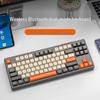 Free Wolf M87 Bluetooth Mechanical Feel Keyboard for Cloud Gaming & Office, Compatible with Xiaomi Tablets, Phones, and Computers