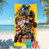 Customizable personalized beach towels Monster Jam themed designs.Suitable for the beach, yoga, sports;ideal as beach accessories