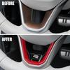 2026 Hot For Volkswagen VW New R R-Line Logo Car Steering Wheel Decoration Cover Accessories For VW Polo Golf MK4 Passat Tiguan
