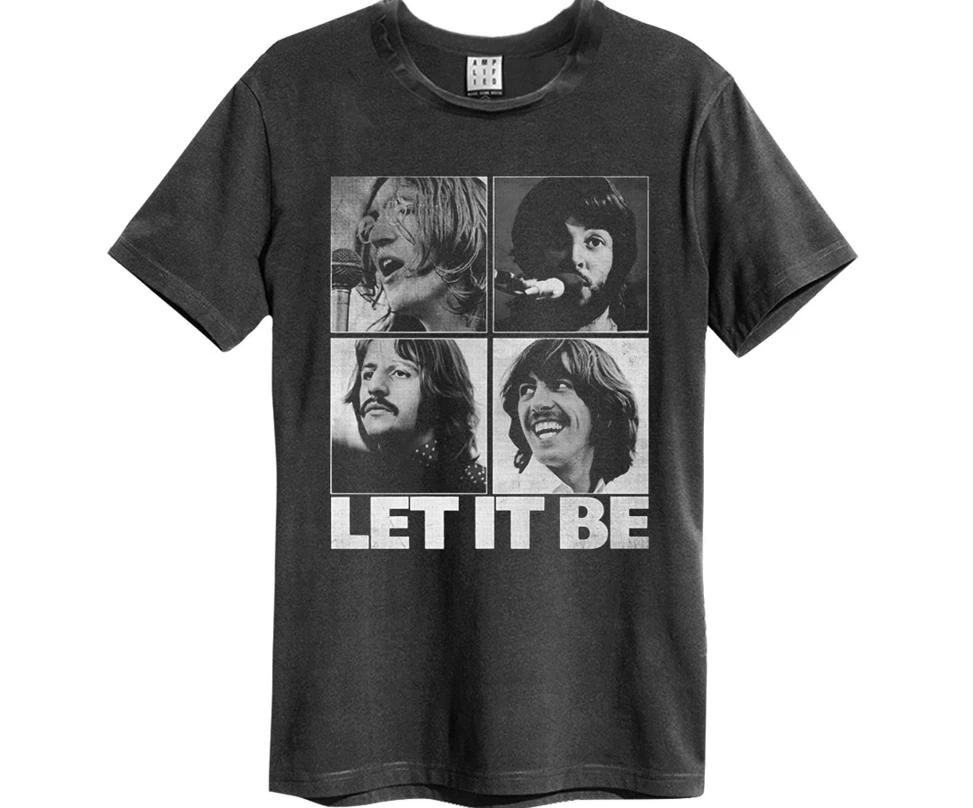 Amplified Tshirt Beatles Let It Be Vintage Charcoal S