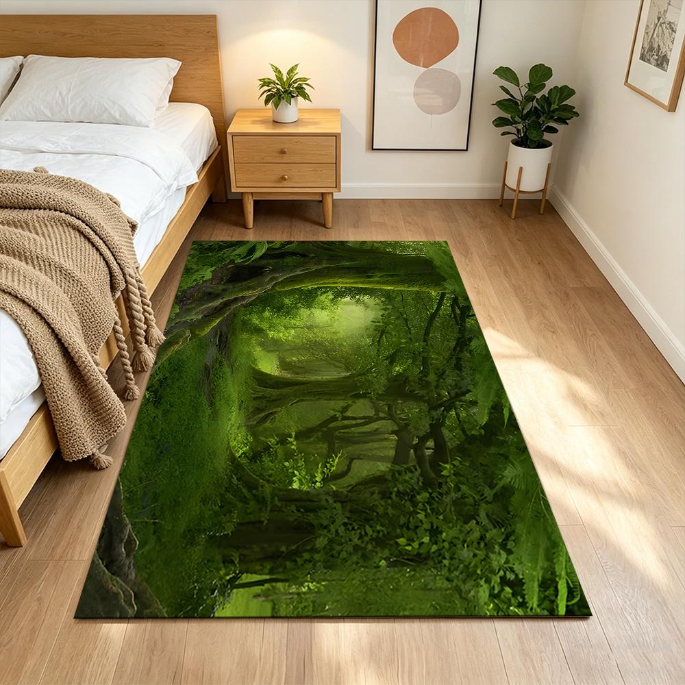 Mystic Forest Pathway Non-Slip Home Carpet Design for Office Decor Living Room Bedroom Gift