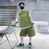 Children's and Boys' Summer Clothing Set Summer Vest Sports Sleeveless Boys' Shorts Two-piece Set