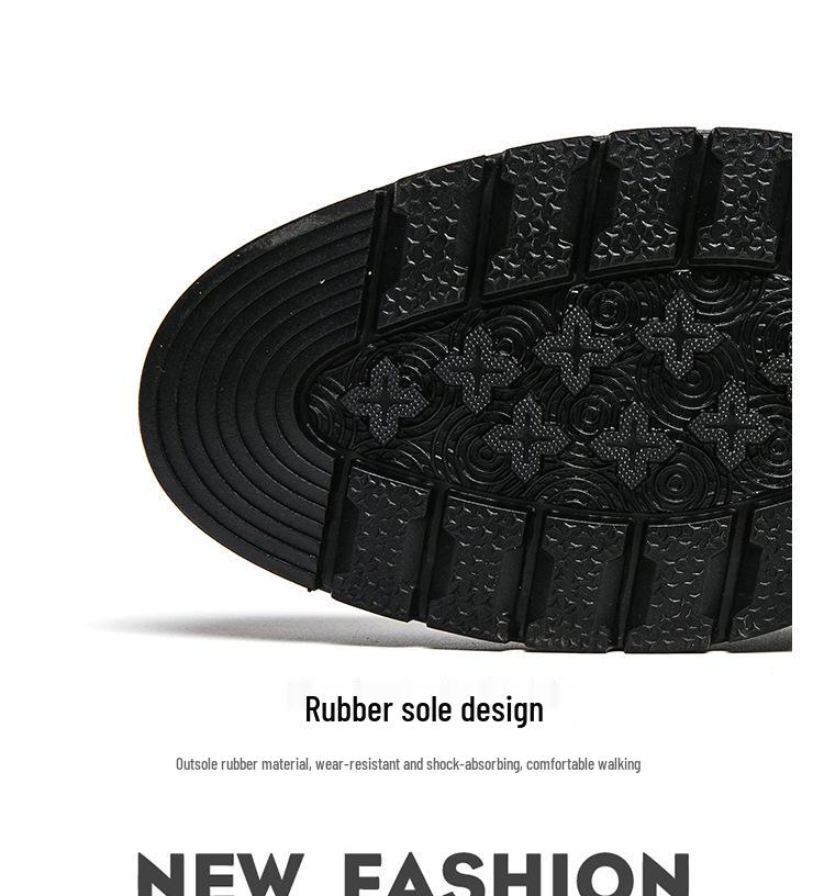 Plus Size Men's Leather Carved Buckle Brogue Shoes - Formal & Casual Monk Shoes