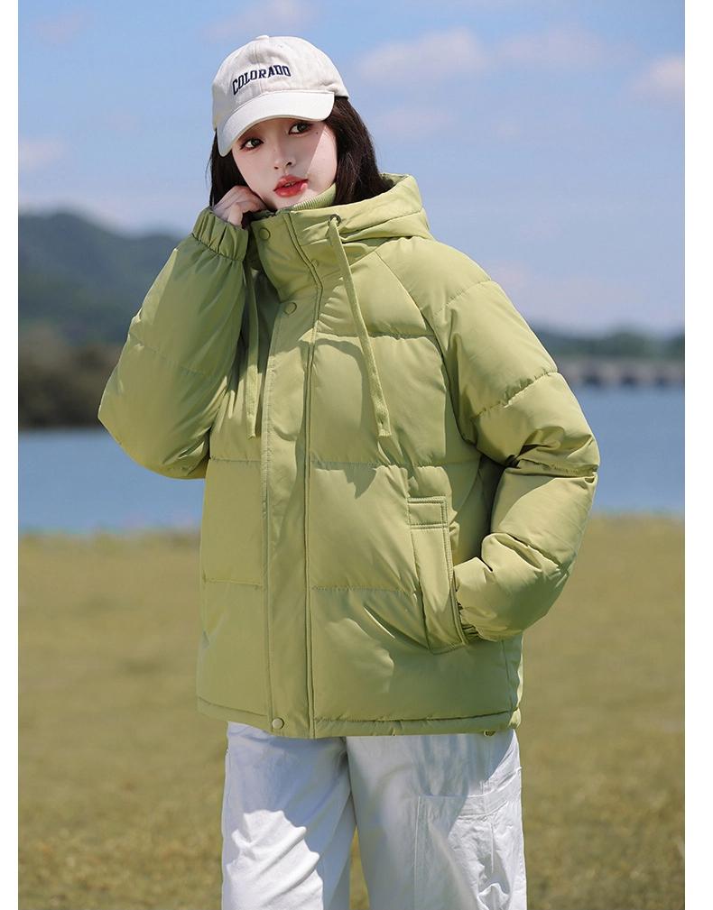 Fake Two-piece Stand Collar Hooded Warm Cotton Coat Winter Jacket