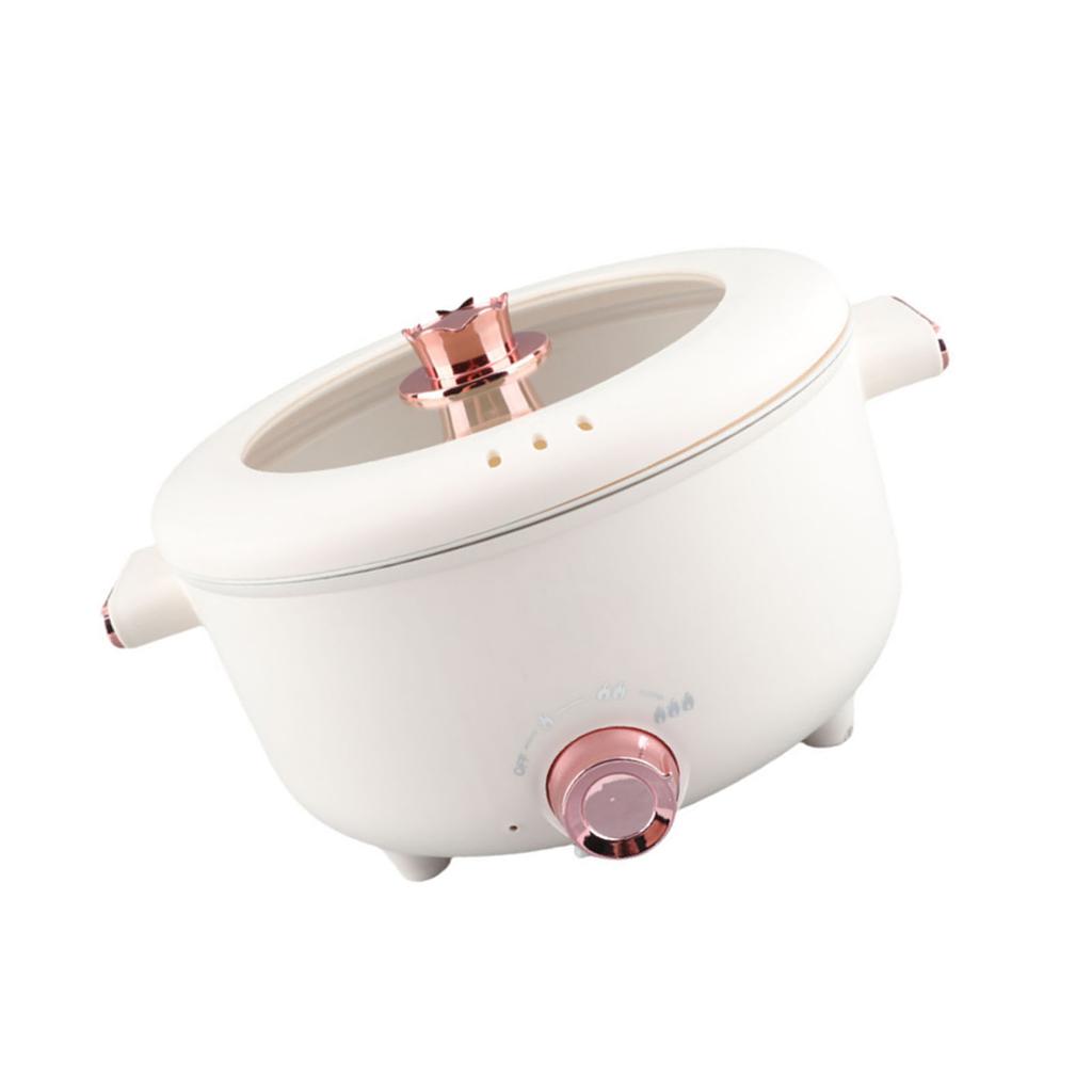 Electric Hot Pot 3.5L Rapid Noodles Cooker Multifunctional Cooking Pot for Ramen Egg Pasta Dumpling Soup Porridge