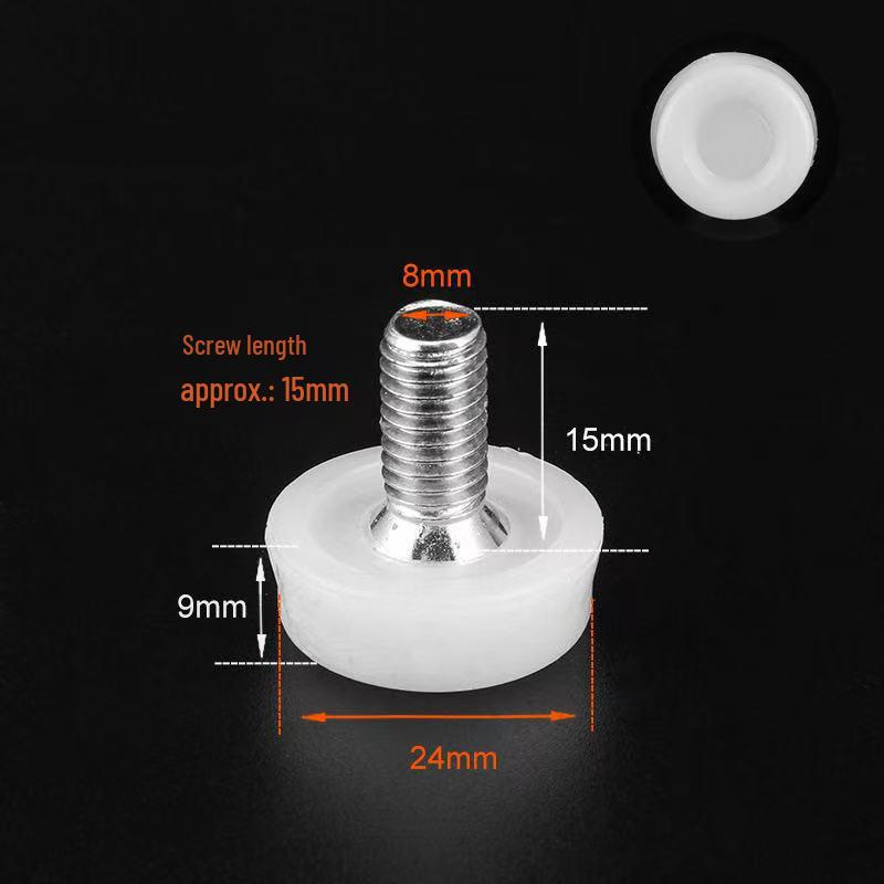 Adjustable Furniture Heightening Foot Pad (M6/M8/M10) – Screw Base for Shelves