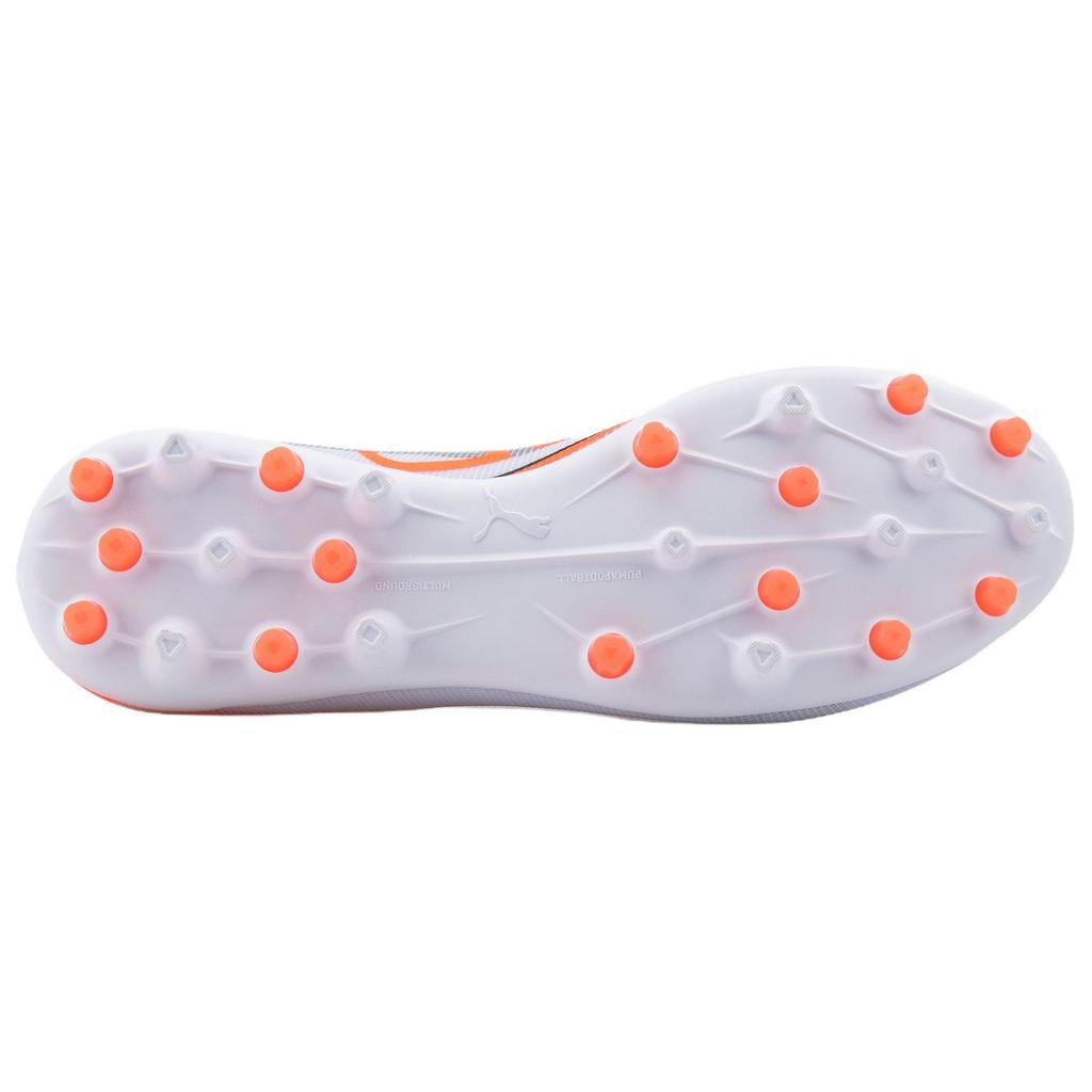 Puma Ultra 5 Match+ Versatile Comfortable Soccer Shoes Men sneaker White Orange 108356-01