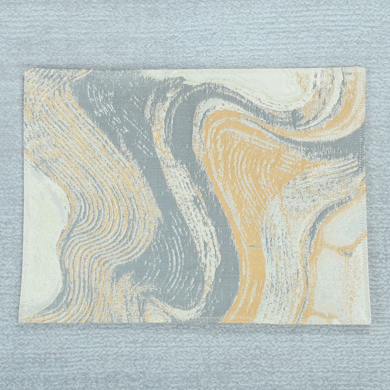 

Hotel Fabric Craft Placemat American Light Luxury Fancy Ins Style Scandinavian Western-Style Placemat High-End Plate Insulated Dining Table Mat Venus-Meters Golden Placemat 30*40cm (1 pad)