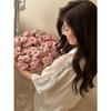 Ice Silk Sexy Cardigan Nightgown Summer Thin Boyfriend High-end Loungewear Shirt Pajamas New Pure Desire Lapel