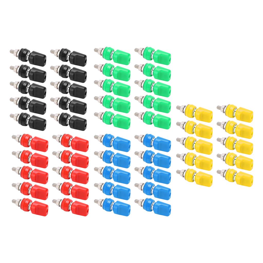 Power Terminal ABS Shell Terminal Binding Post M6 with 4mm Banana Plug for Automobiles for Electronic Equipment for Ship