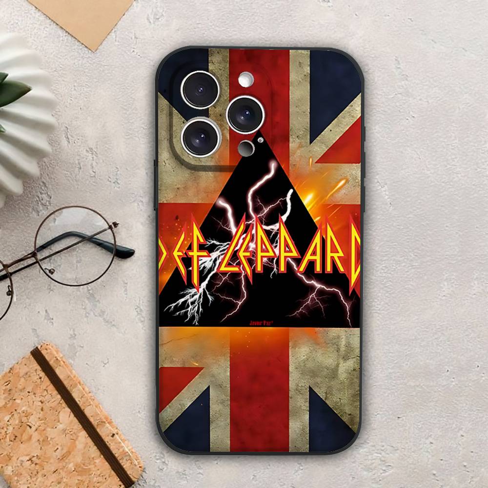 D-DefS Hysteria L-LeppardS Phone Case For Iphone 16 15 11 13 14 Pro Max 7 8 Plus X Xr Xs Max 12mini Black Shell Cover Case iphone14