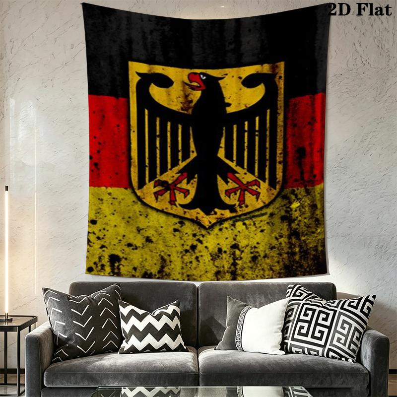 Bundesadler Wandteppich Ästhetischer Wandbehang Bedruckter Stoffdecke Dekorative Wandteppiche für Schlafzimmer Wohnzimmer Heimdekoration