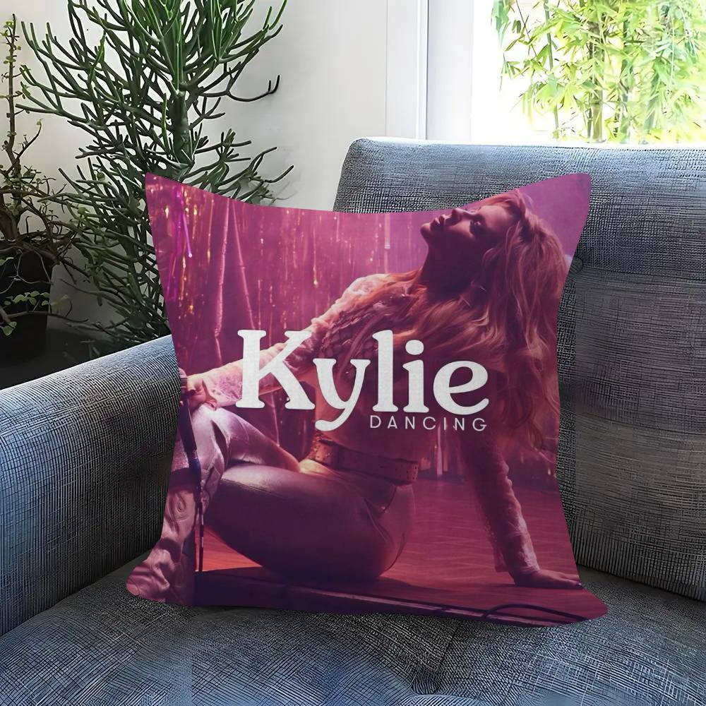 Singer Kkylie Mminogue Doublesided Printed Pillow Cover Short Plush Suitable Living Rooms Bedrooms Sofas Throw Cushion Cover