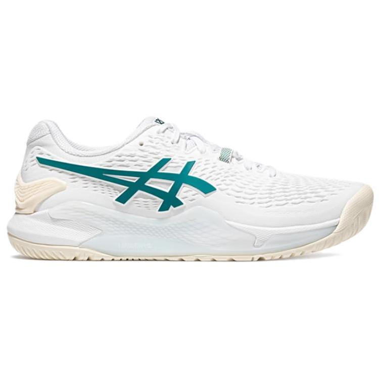 Asics Gel Resolution 9 White Pitch Green - 1041A435-101
