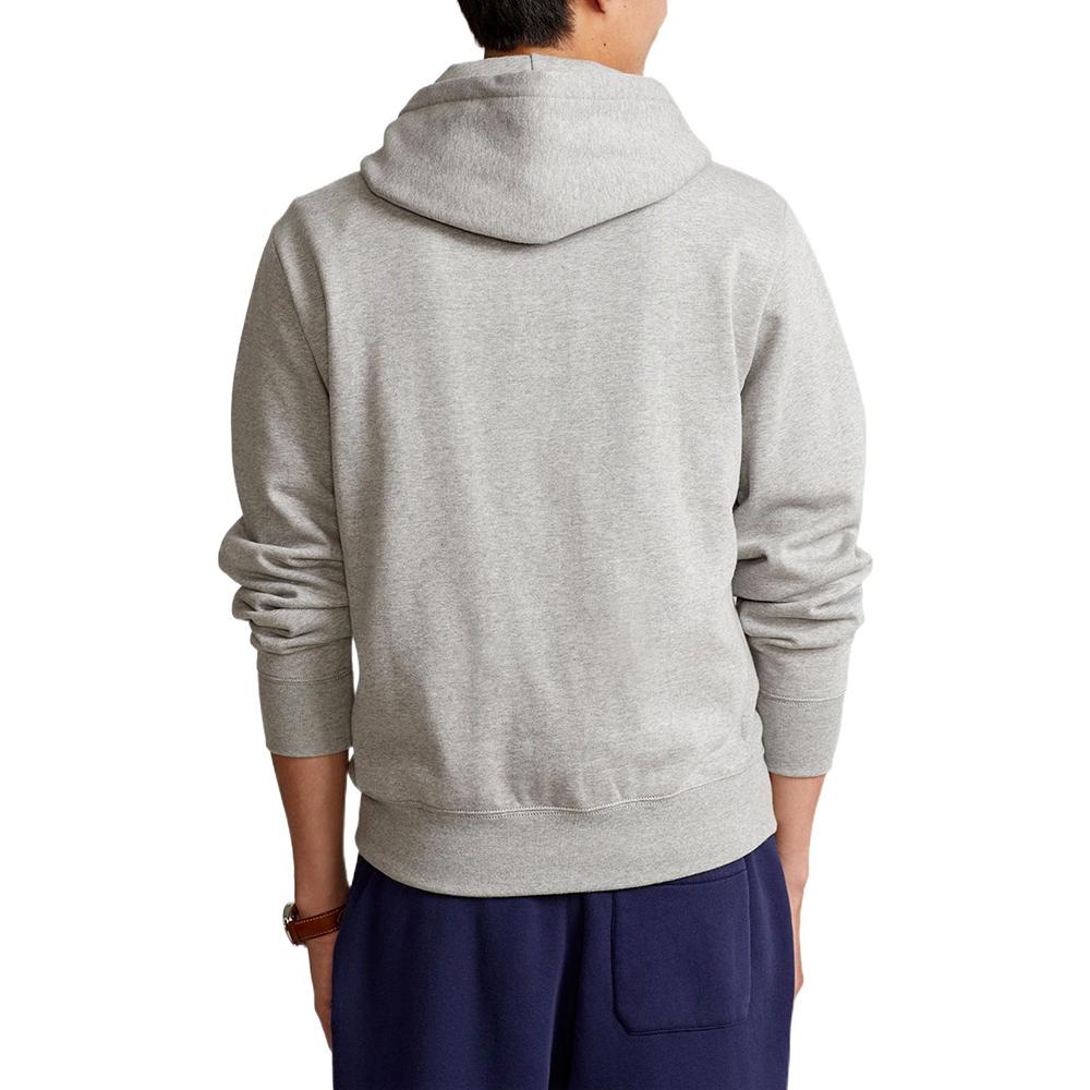 Polo Ralph Lauren Logo Pattern Printed Long Sleeve Hoodie Men Hoodies Gray 710850318003GREY
