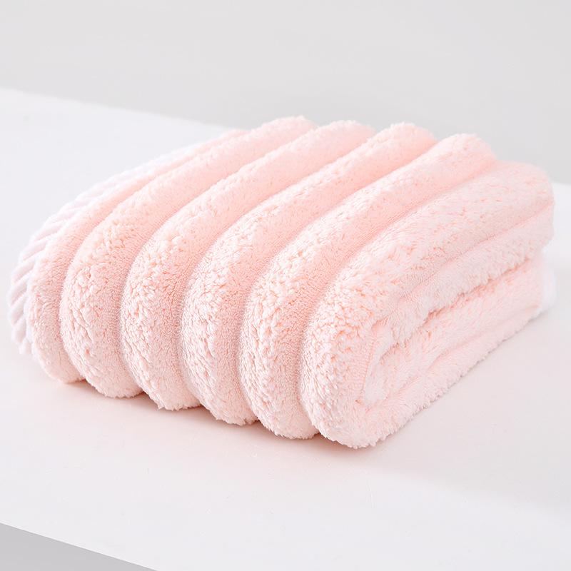 

35x75 см впитывающее мягкое полотенце, домашний утолщенный коралловый бархат, текстиль, принадлежности для ванной комнаты 35*75cm розовый
