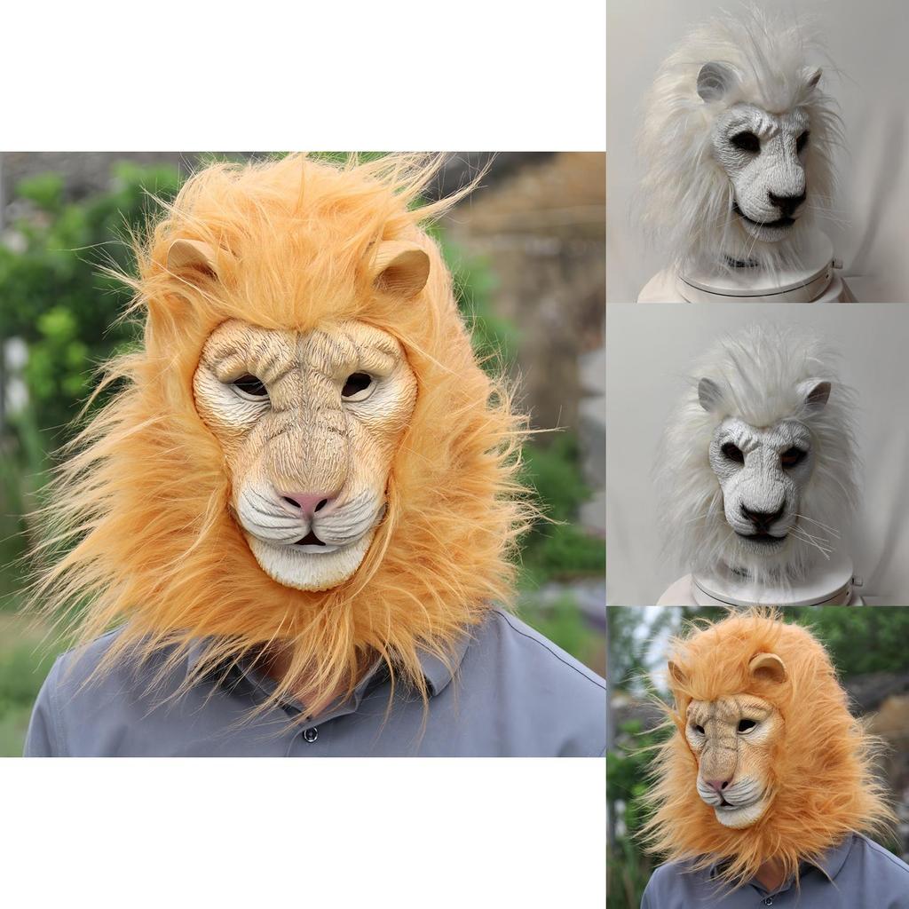 Lion Head Mask Made Of Latex With Mechanical Craftsmanship For Costume Parties And Events