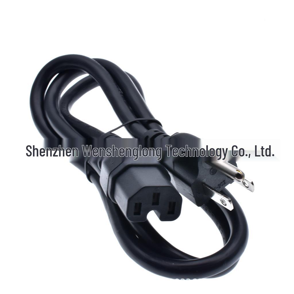 

1m US 3-Prong Male to C15 Female Adapter, Grooved, Pure Copper Core 0.824 sq mm, US Standard