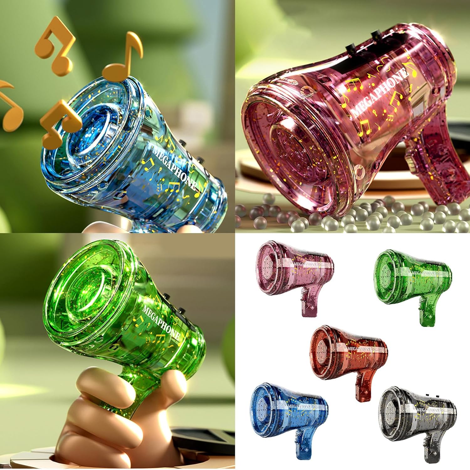 Funny Mini Recording Megaphone Keychain | Voice Changer Loud Speaker Bag Pendant Prank Toy