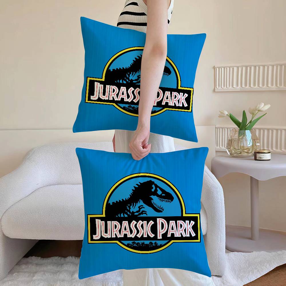 

Jurassic cool Park Pillow Case Anti-dustmite Invisible zipper Sofa Bed 12x12Inch