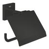 Grohe - Start Cube Wall-mounted Metal Toilet Paper Holder with Concealed Fixings, Matt Black (G411022430)