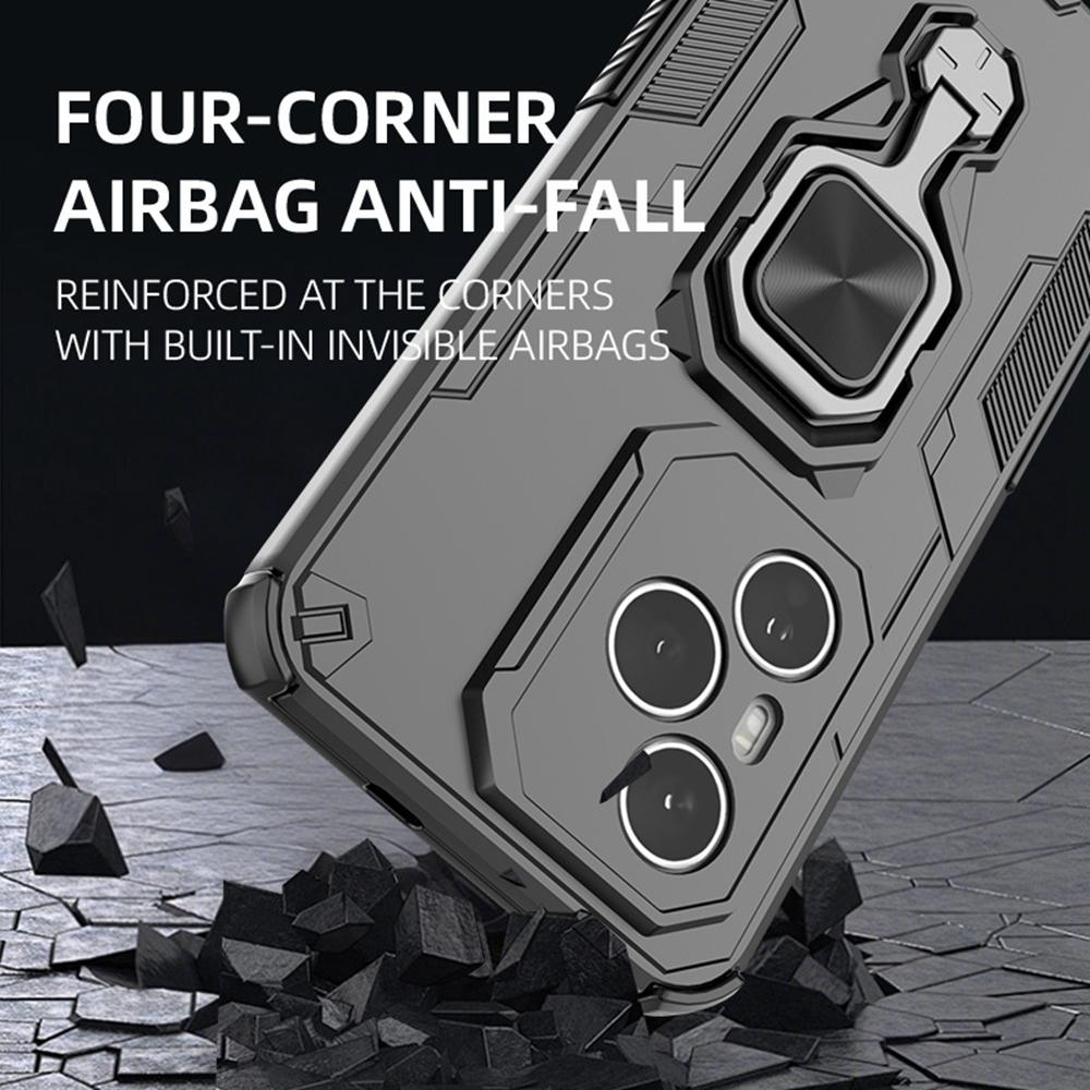 For Honor 400 Pro 5G (Global) Case Rotatable Ring Kickstand PC+TPU Shockproof Phone Cover