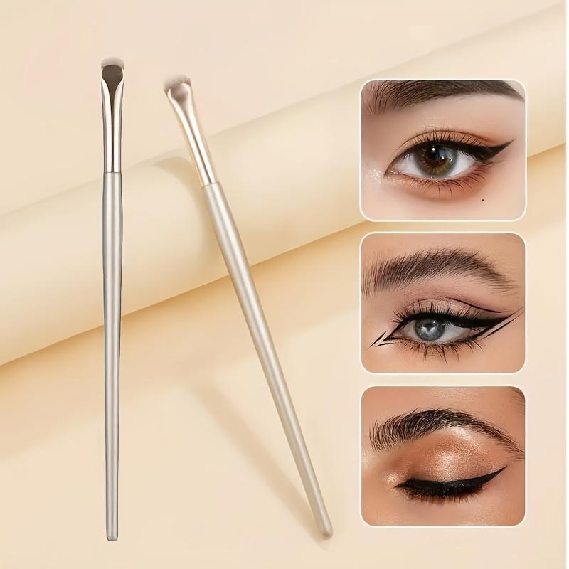 1Pcs Crescent Eyeliner Brush Draw Eyeliner Eyeband Contour Makeup Tools Upgrade half round Blade Eye liner Makeup Brush Thin