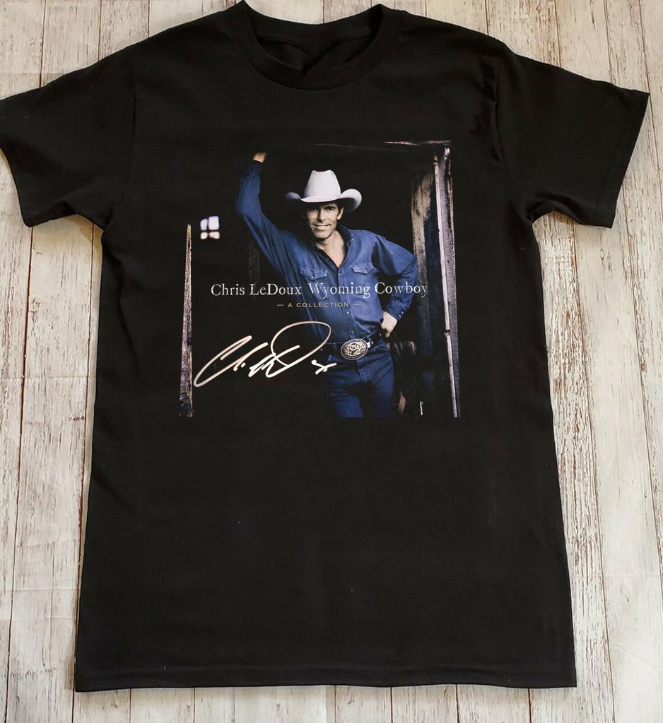 Singer Chris Ledoux SIGNATURE T Shirt Unisex Size S-2345XL black UM86