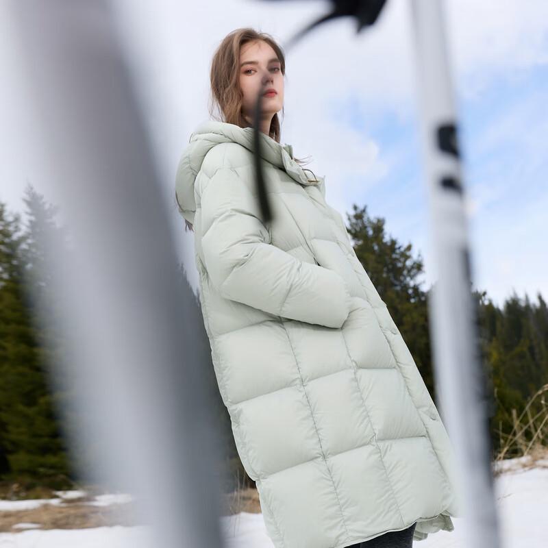 

Sancai 2025 Winter 90% White Duck Down Long Quilted Jacket XL