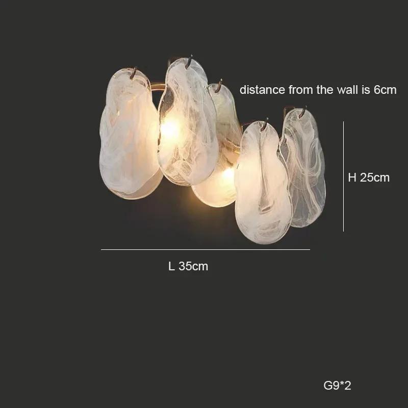 French style luxury living room pendant light LED light postmodern glass pendant light home decoration restaurant hotel lighting