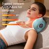 Wave Massage Pillow Cervical Portable Therapeutic Shiatsu Ergonomic Support Heat & Wireless Neck for Home Office Travel