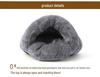 Enclosed Cat & Small Dog Winter Warm Nest Kennel - Four Seasons Sleeping Bag House