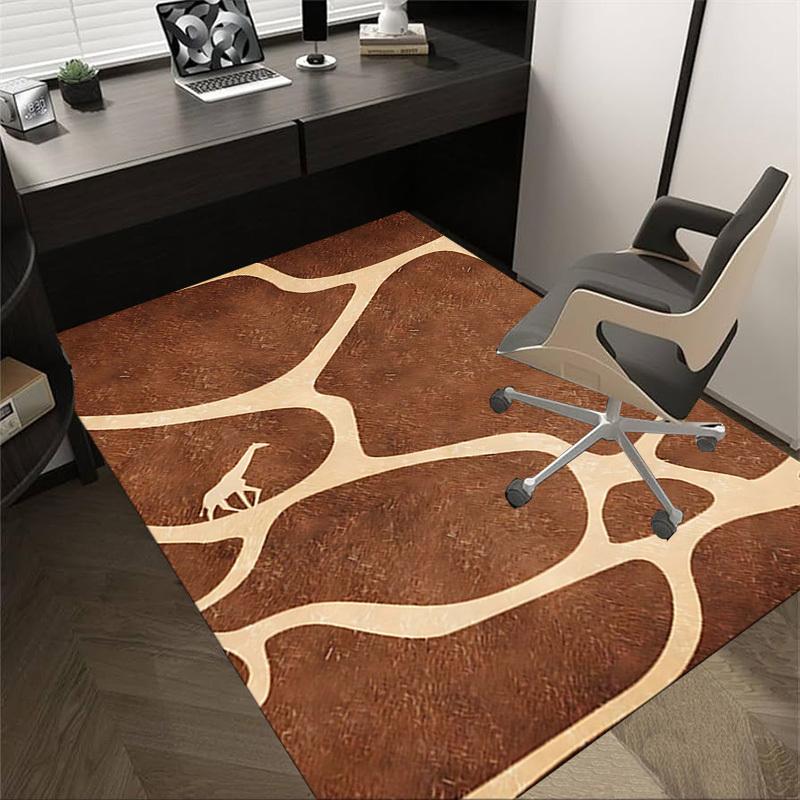 1PC Giraffe Print Extra Large Non Slip Floor carpet, Office, family, bedroom, Studio   Large Area Rug Indoor Rugs, , Vibrant Colors