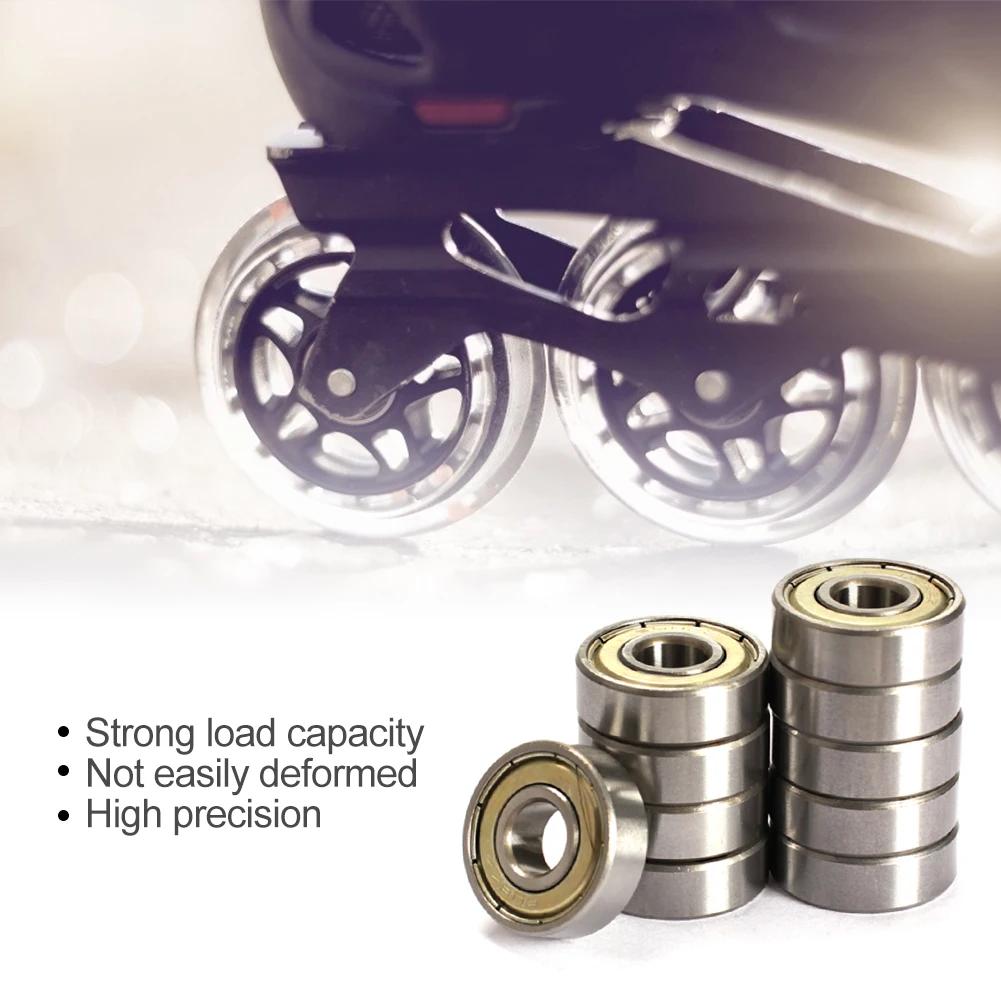 20/10pcs Ball Bearings 608zz/608rs ABEC-9/7 Miniature Bearings Deep Groove Inline Roller Bearing Carbon Steel for Skateboard
