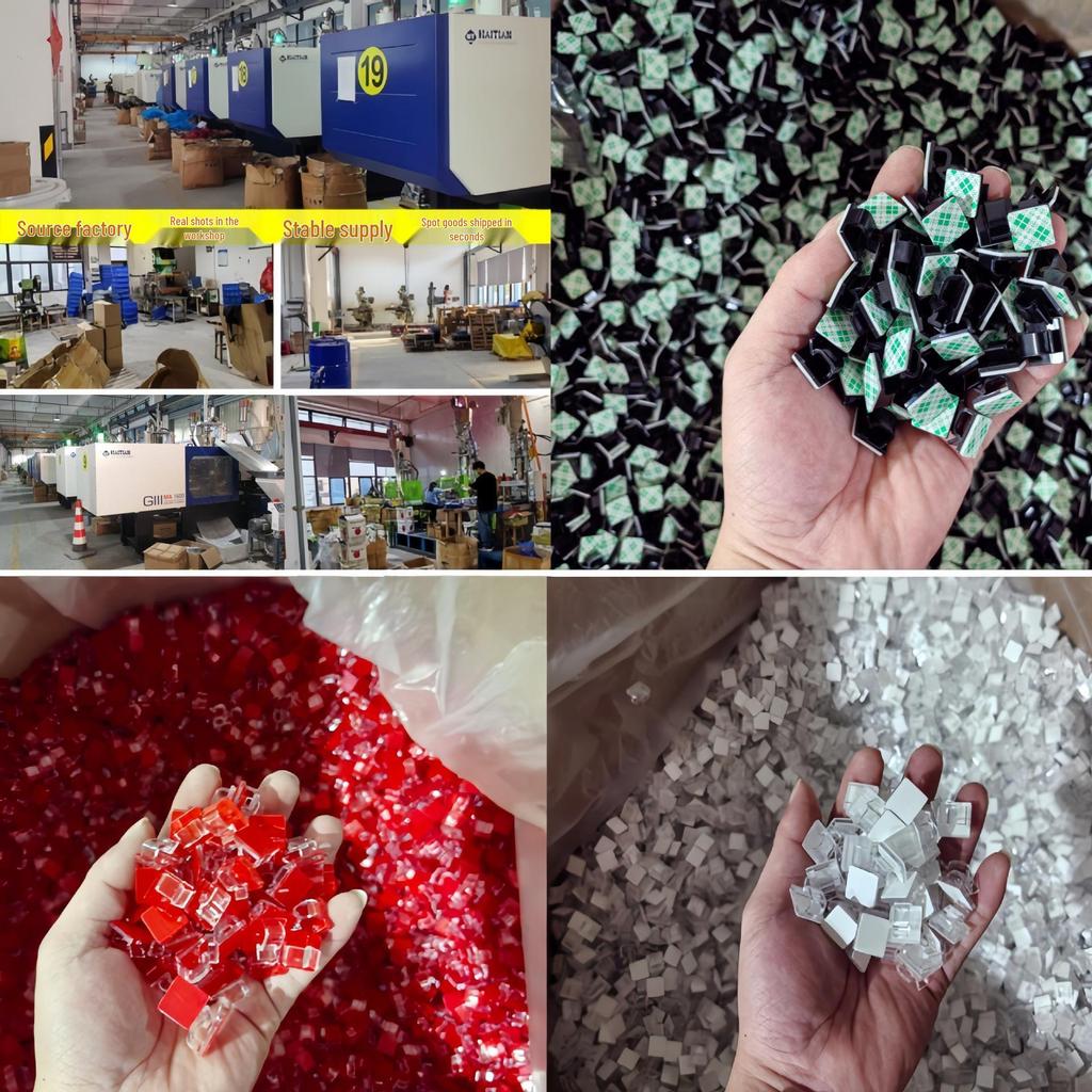 XK001 Self-Adhesive Cable Holder, Dashcam/Wire R-Type Organizer Clip