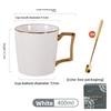 High-end appearance standards, light luxury mugs, women's water cups carved time ceramic cups breakfast cups